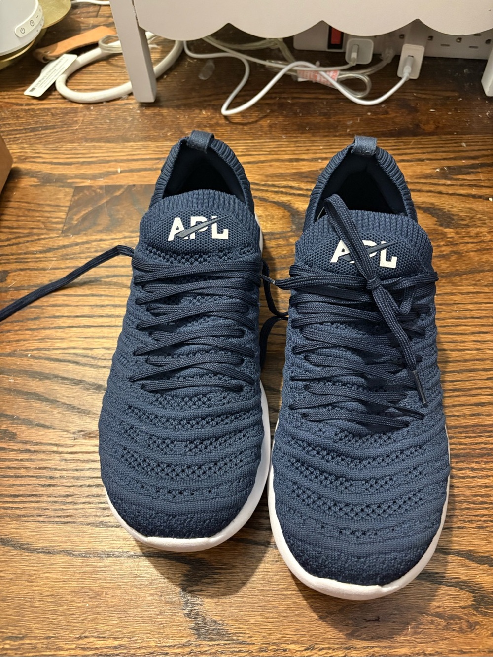 APL Navy Knit Sneakers